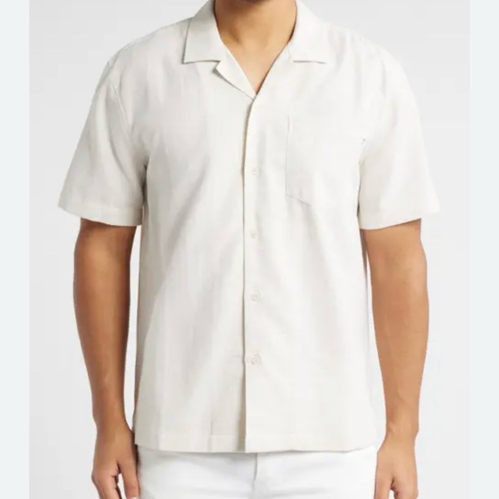 Cuts Clothing Men's Light Cream Button Down Shirt